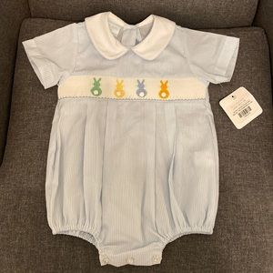 Smocked Easter bunny bubble.